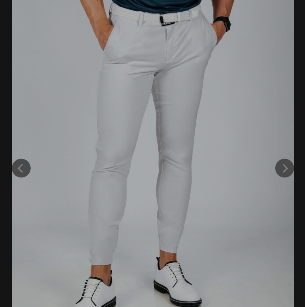 Primo Men's Golf Cloud White Jogger Pants Size 33 Regular